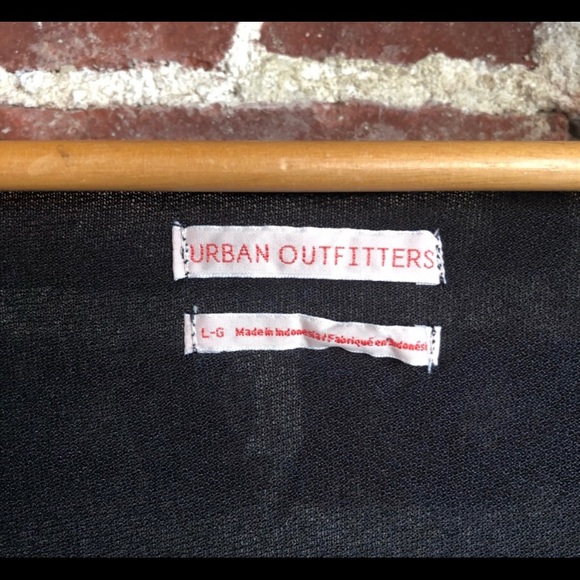 Urban Outfitters Puff Sleeve Ruched Square Neck Sheer Black Stretchy Crop Top - Picture 5 of 5